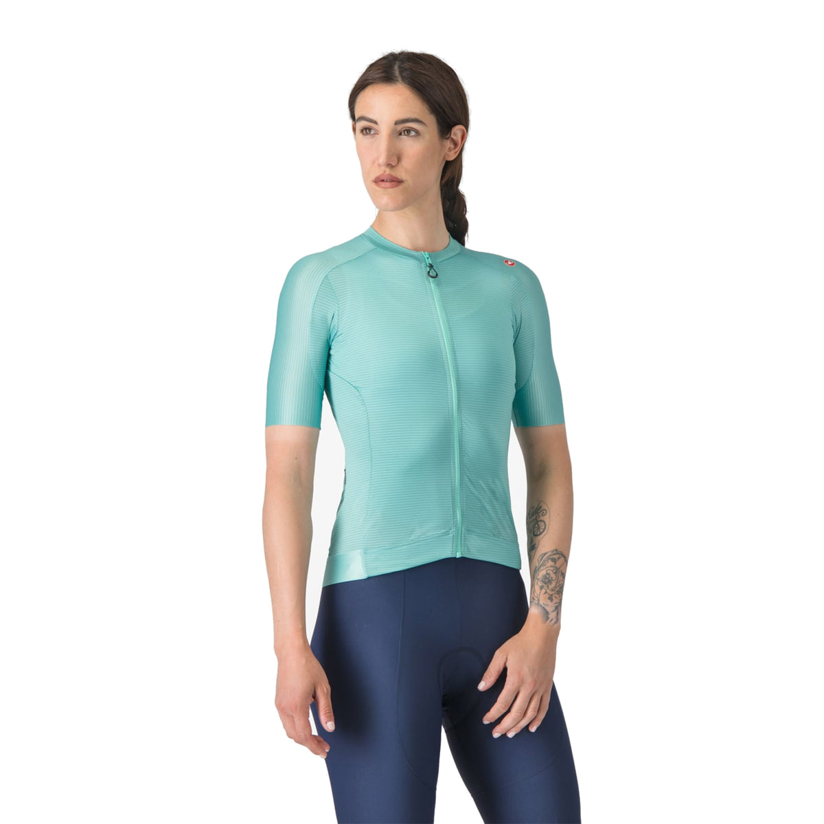 CASTELLI ESPRESSO Damen-Kurzarm-Radtrikot in Türkis
