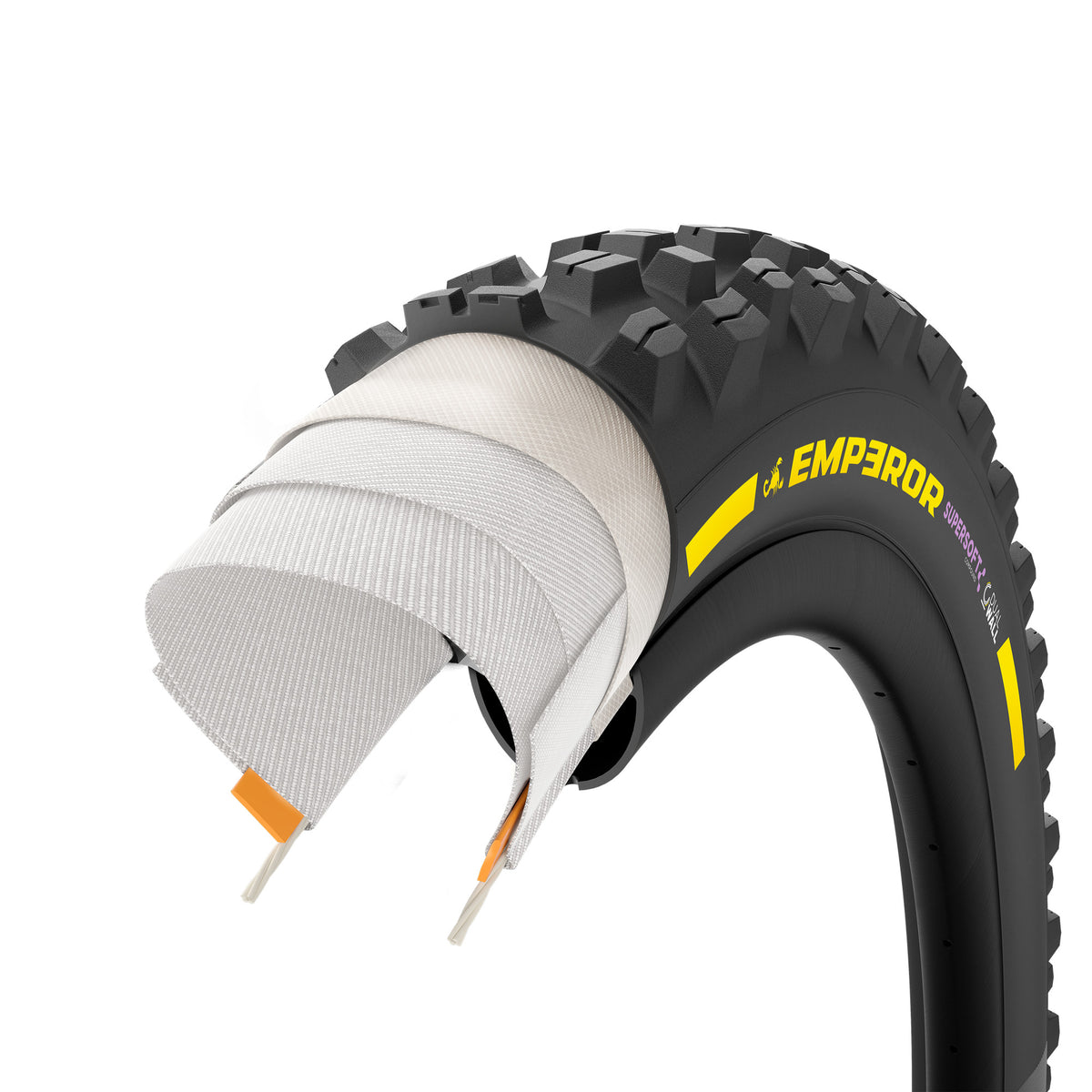 PIRELLI SCORPION EMPEROR Reifen 29x2.40 Supersoft DualWall Tubeless Ready Faltreifen Schwarz/Gelb Team Edition