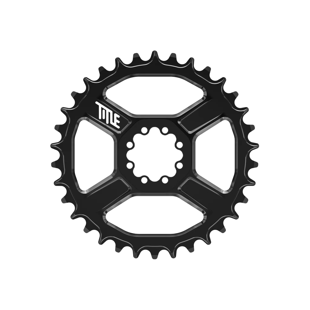 Plateau TITLE CR1 12V SRAM T-Type DM 8 Vis Noir