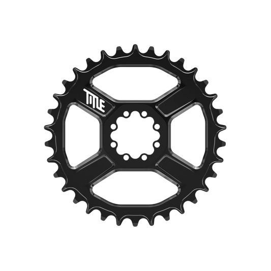 Kettenblatt TITLE CR1 12V SRAM T-Type DM 8 Schrauben Schwarz
