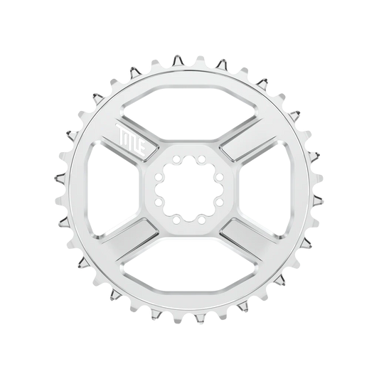 TITLE CR1 10/11/12V REGULAR DM 8 Schrauben Chrom Kettenblatt