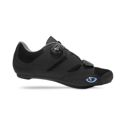 GIRO SAVIX II Rennradschuhe für Damen in Schwarz — Seitenansicht von außen