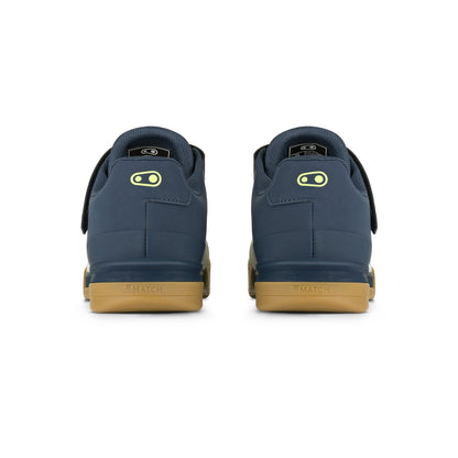 MTB-Schuhe CRANKBROTHERS MALLET BOA CLIP Marineblau/Grau/Naturgummi — Rückansicht