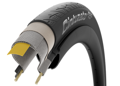 PIRELLI CINTURATO ROAD TLR Tubeless-Ready-Reifen, Schwarz