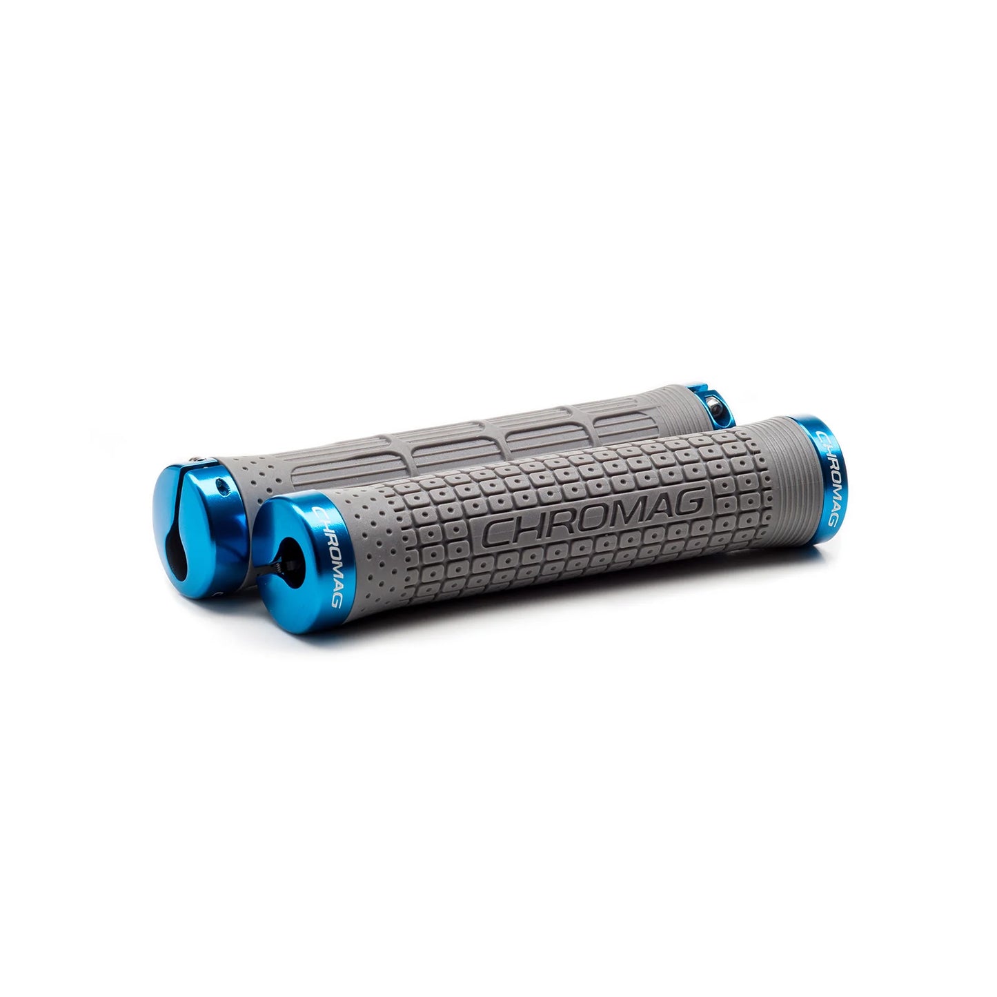 CHROMAG CLUTCH Lock-On Grips 142 mm Grau/Blau