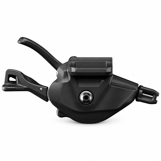 Rechter SHIMANO XTR 12-fach-Schalthebel SL-M9100-IR (Bremshebelmontage) — Produktansicht vor weißem Hintergrund