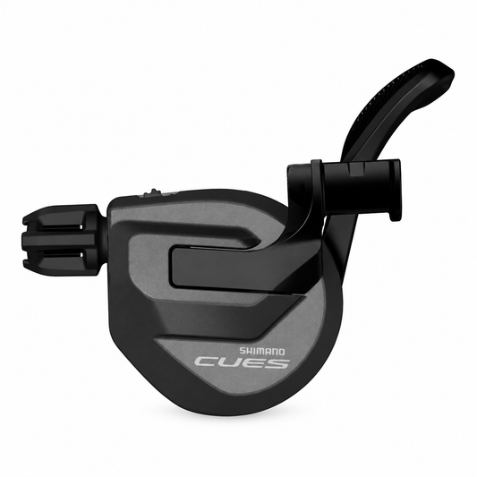 Linker SHIMANO CUES 2-fach-Schalthebel SL-U8000-IL ohne Ganganzeige — Produktansicht vor weißem Hintergrund