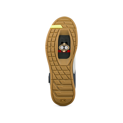 CRANKBROTHERS MALLET BOA CLIP MTB-Schuhe in Marineblau/Grau/Gum — Sohle mit Schuhplatte