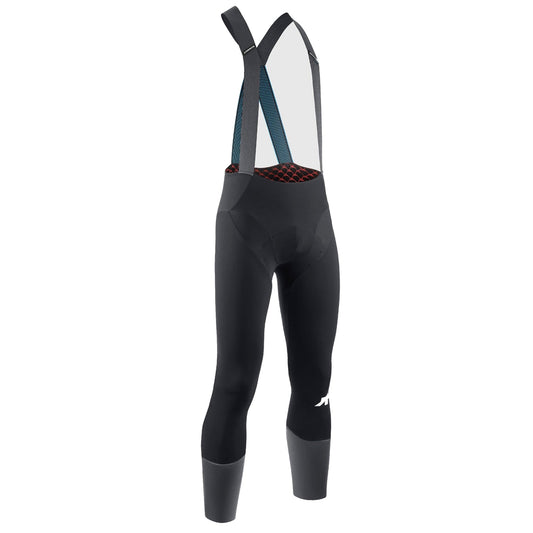 Lange Radträgerhose ASSOS EQUIPE RS JOHDAH ULTRAZ WINTER S11 in Schwarz — weißer Hintergrund, 2000 x 2000