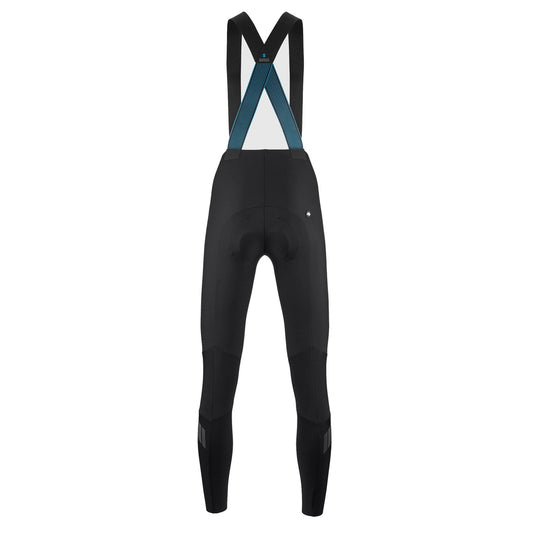 Lange Damen-Radträgerhose ASSOS DYORA R HABU WINTER S11 in Schwarz — weißer Hintergrund, 2000 x 2000