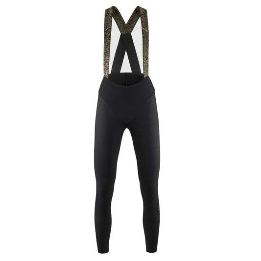 Lange Damen-Radträgerhose ASSOS UMA GTV SPRING FALL S11 in Schwarz — weißer Hintergrund, 2000 x 2000