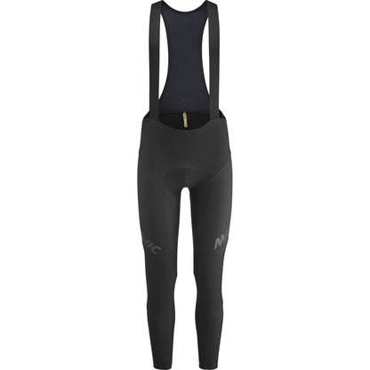 Lange Trägerhose MAVIC AKSIUM THERMO in Schwarz — weißer Hintergrund, 2000 x 2000