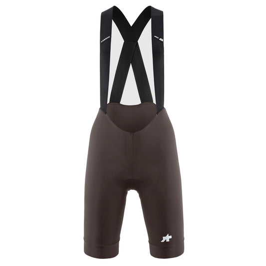 Kurze ASSOS UMA GT S11 Damen-Trägerhose, Braun — weißer Hintergrund, 2000 x 2000