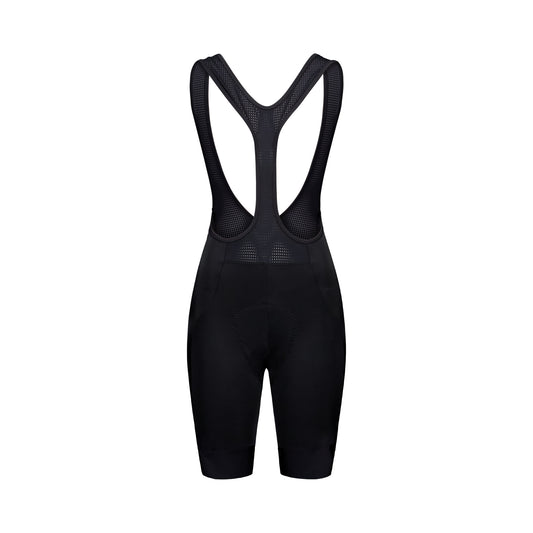 Kurze Damen-Trägerhose POC CADENCE in Schwarz — weißer Hintergrund, 2000 x 2000