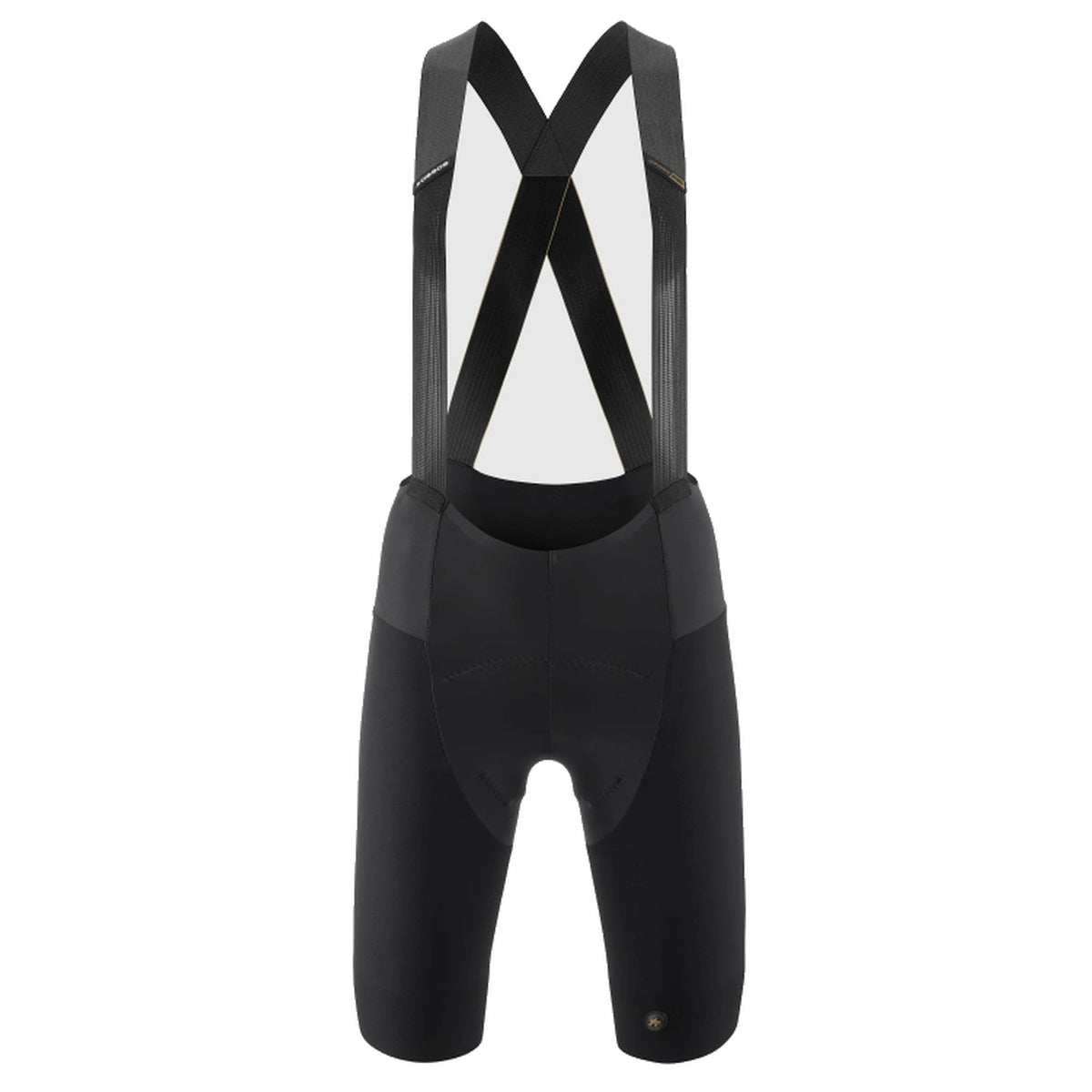 Kurze Trägerhose ASSOS DYORA RSV S11 für Damen in Schwarz — weißer Hintergrund, 2000 x 2000