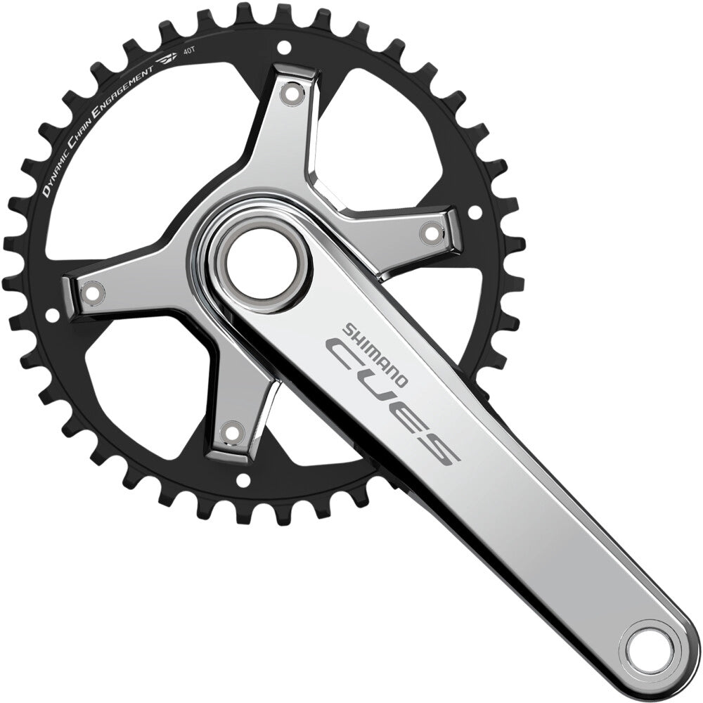 Pédalier Mono 9/10/11V SHIMANO CUES U6030 - Édition Polish Silver
