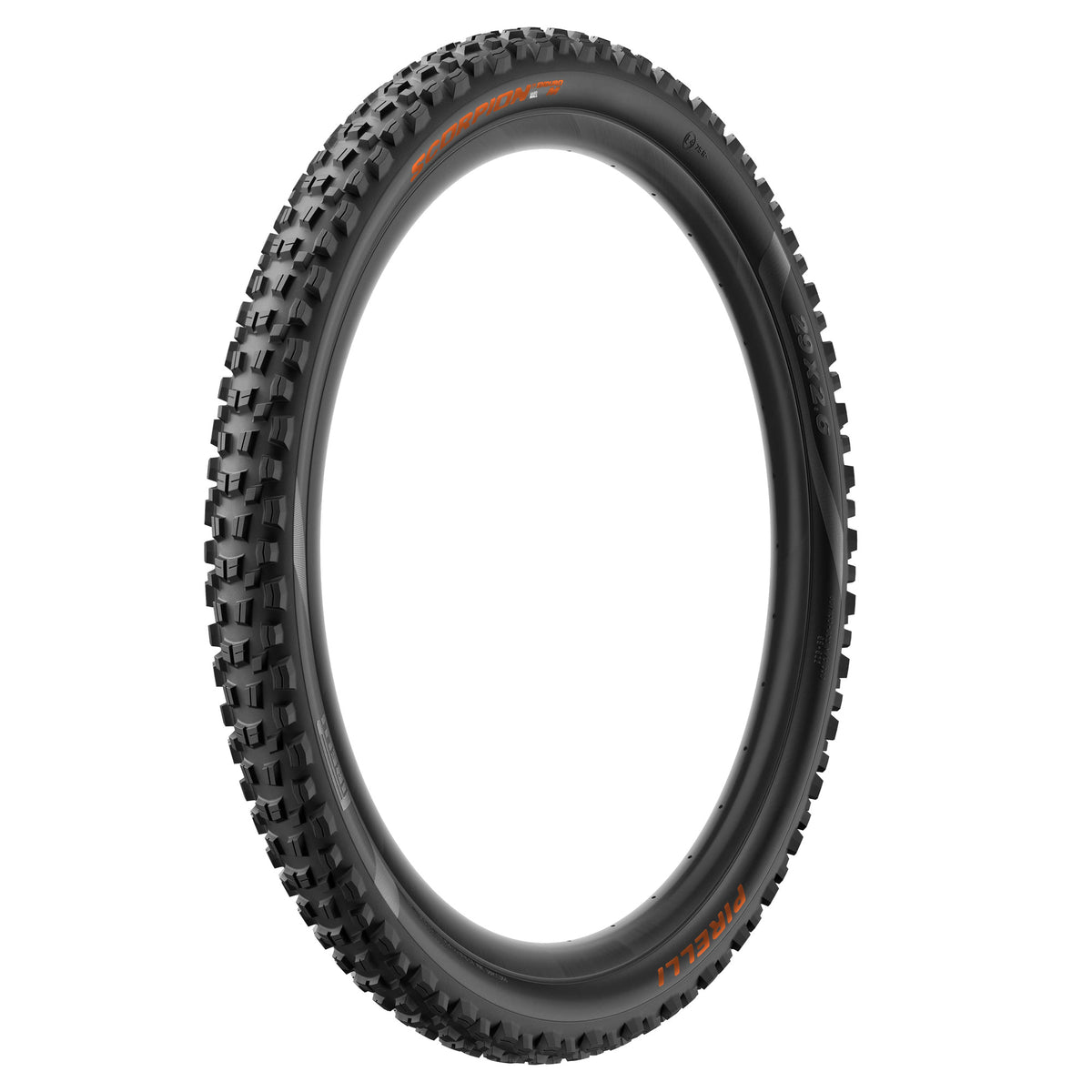 PIRELLI SCORPION ENDURO M COLOUR EDITION Reifen 29x2.40 HardWall Tubeless Ready Faltreifen Schwarz/Orange