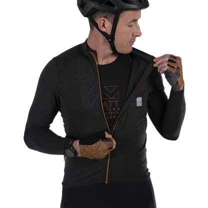 Trikot LEATT MTB ENDURANCE 4.0 Lange Ärmel Schwarz