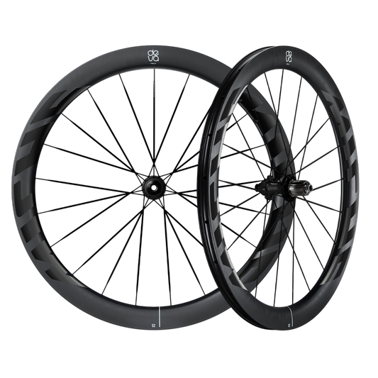 Paar MICHE DEVA RD 52 Tubeless Ready (Center Lock) Laufräder Schwarz