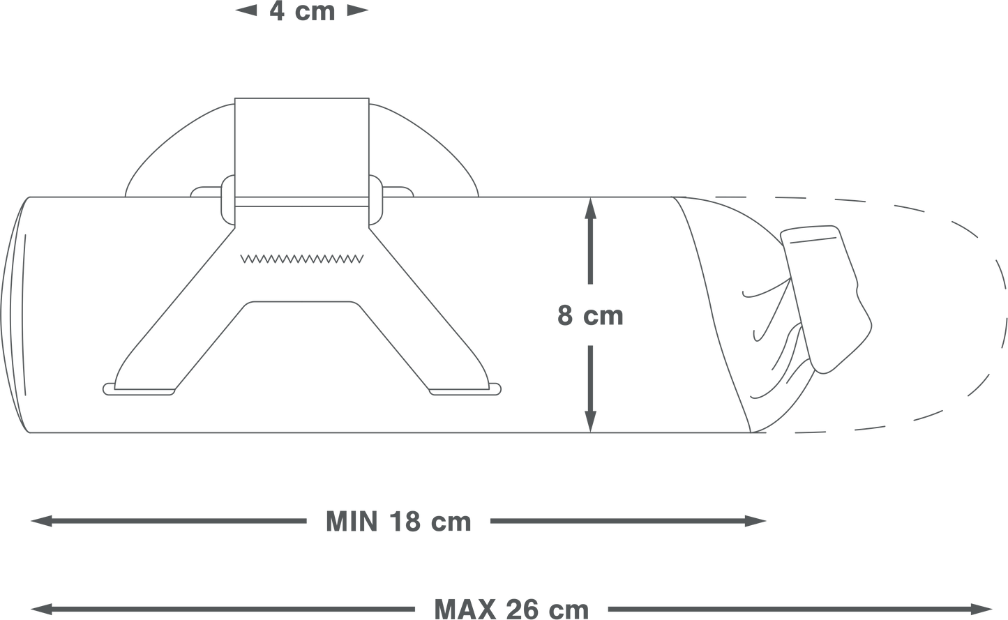 Rahmen Tasche APIDURA EXPEDITION DOWNTUBE PACK 1.5 L