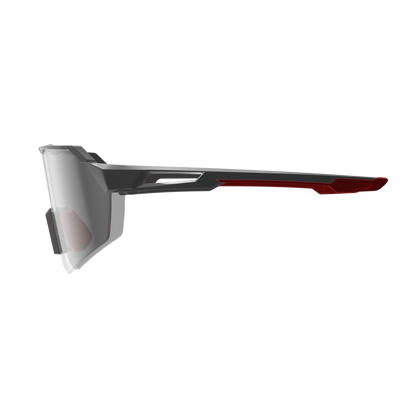 Brille LEATT RIDEVIZ LITE LARGE Satin Grau Glas Iriz Silber