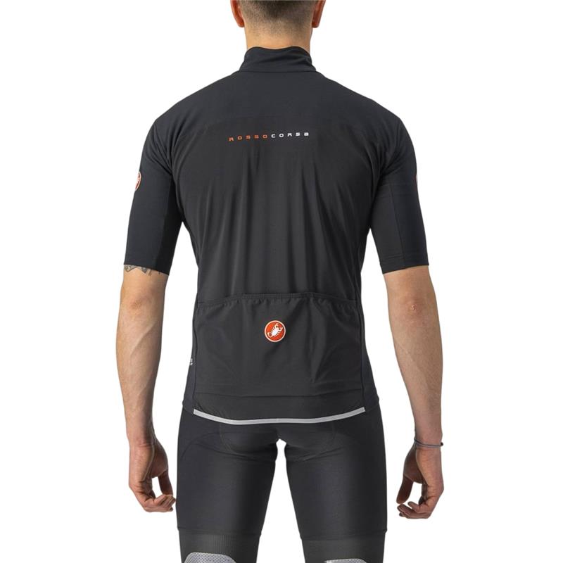 Trikot CASTELLI PERFETTO RoS 2 WIND Kurzarm Schwarz