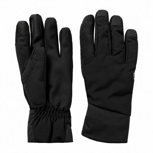 Schwarze ENDURA LOOP WATERPROOF Handschuhe auf weißem Hintergrund