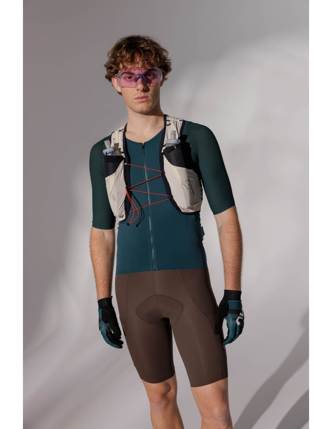 NORTHWAVE EXTREME ROCK Kurze Trägerhose Braun