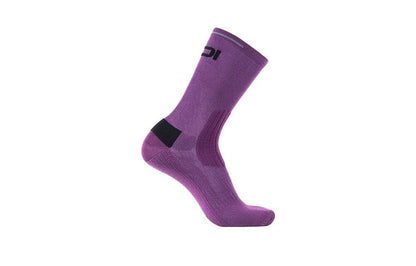 Sidi Visibilis violette Fahrradsocken, andere Profilansicht