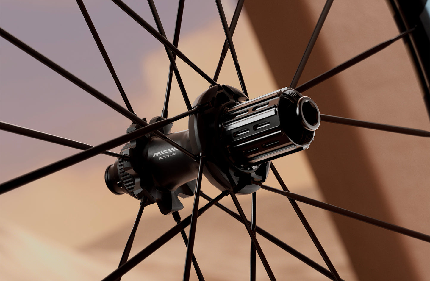 Paar MICHE DEVA RD 52 Tubeless Ready (Center Lock) Laufräder Schwarz