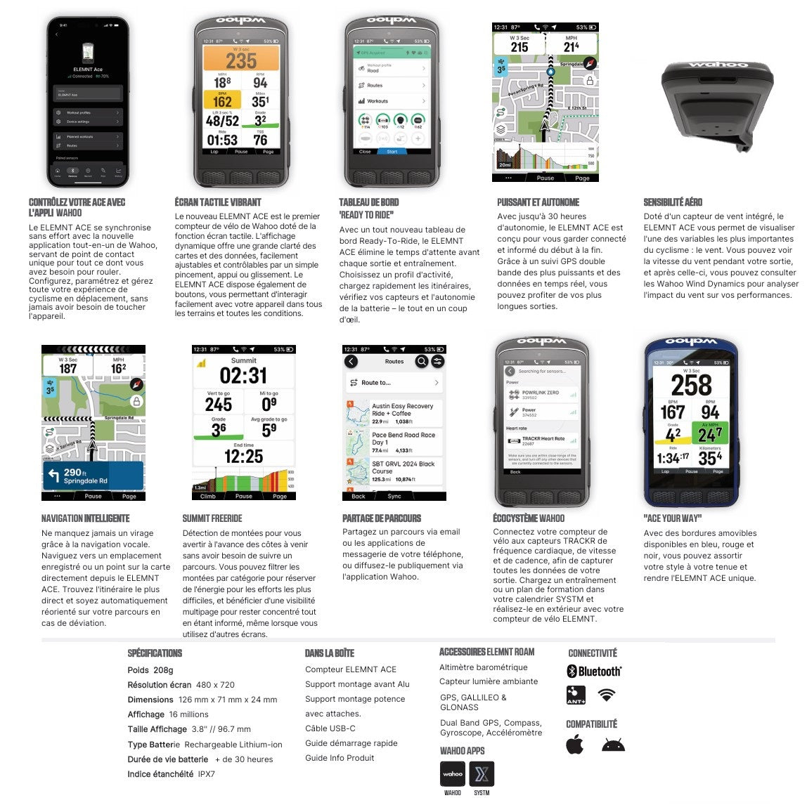 GPS WAHOO ELEMNT ACE