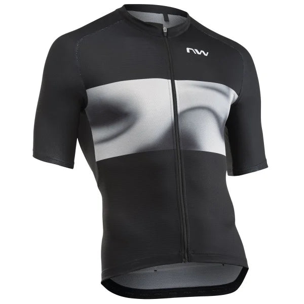 NORTHWAVE FORCE EVO Trikot Kurzarm Schwarz/Grau