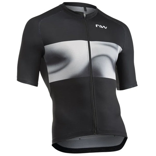 NORTHWAVE FORCE EVO Trikot Kurzarm Schwarz/Grau