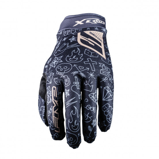 Handschuhe FIVE XR-LITE TATTOO Schwarz/Gold