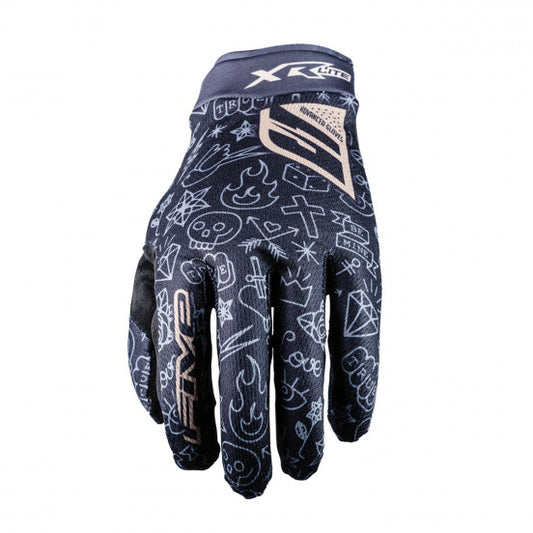 Handschuhe FIVE XR-LITE TATTOO Schwarz/Gold