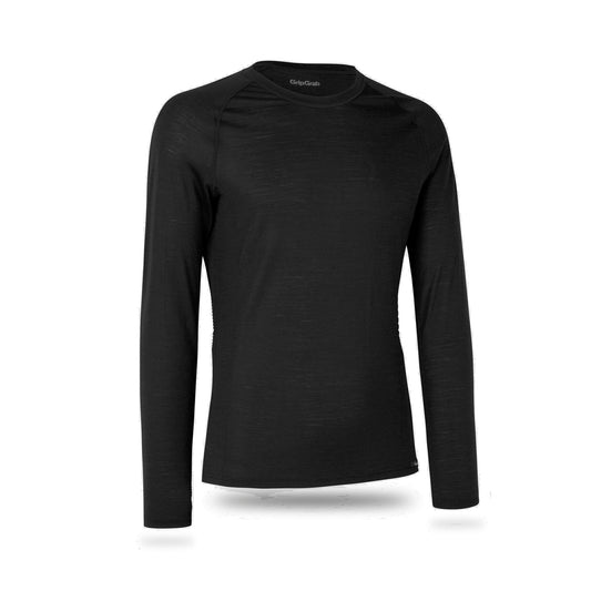 GRIPGRAB MERINO BLEND THERMAL Langarm-Unterhemd Schwarz