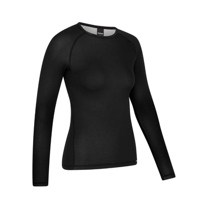 Damen-Langarm-Funktionsunterhemd GRIPGRAB RIDE THERMAL Schwarz
