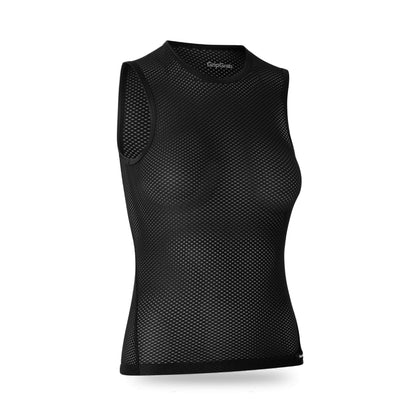 GRIPGRAB Ultralight Mesh ärmelloses Damen-Funktionsunterhemd Schwarz
