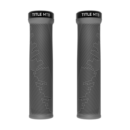 Grips Title MTB FORM Lock-On Grau – Paar Vorderansicht