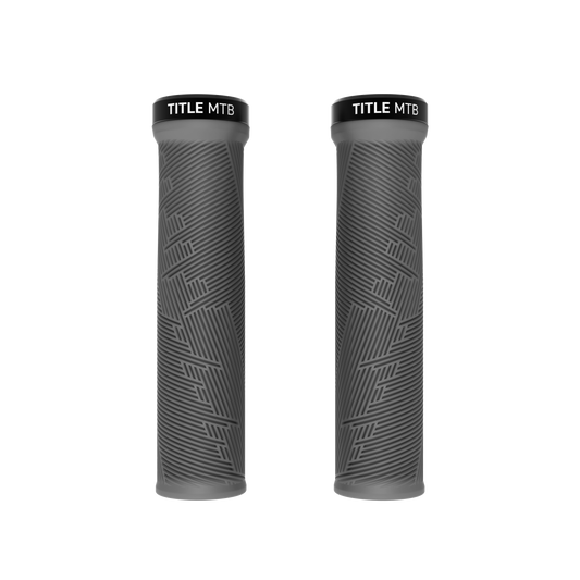 Grips Title MTB FORM Lock-On Grau – Paar Vorderansicht