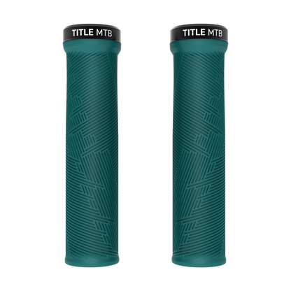 Grips Title MTB FORM Lock-On Türkis - Paar Vorderansicht