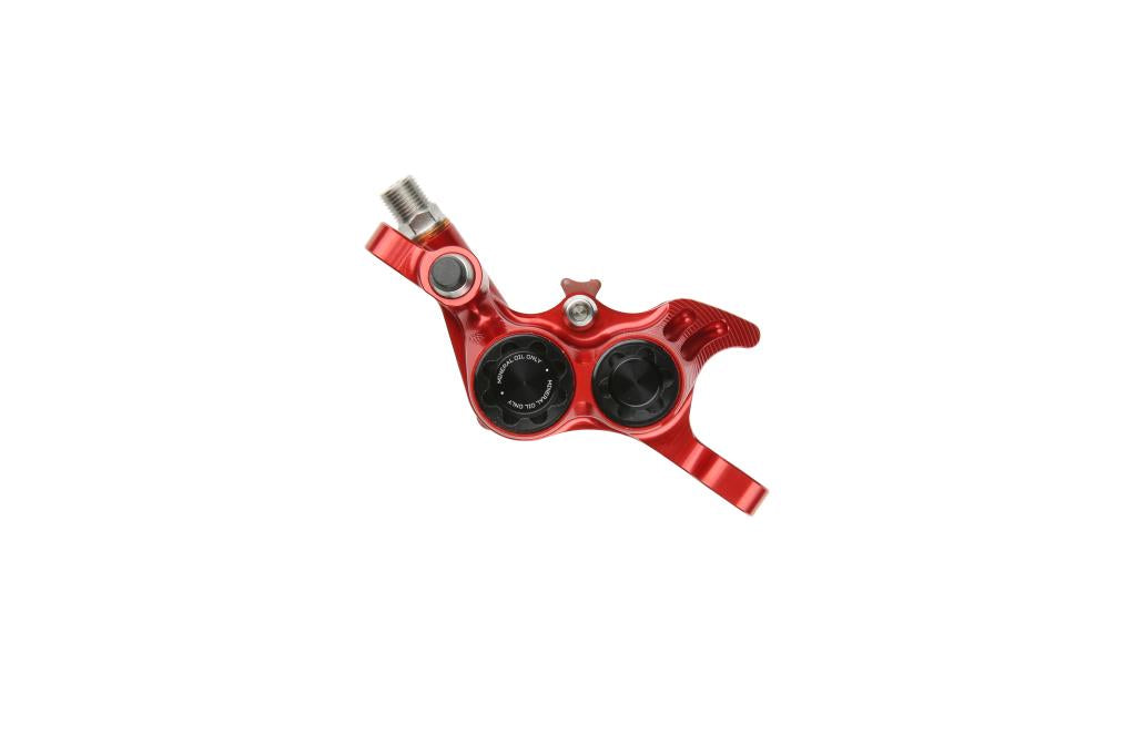 HOPE RX4+ SL PM 4-Kolben Bremssattel Mineral Rot