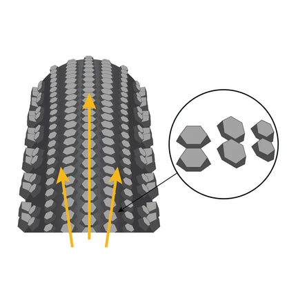 Reifen ENVE HEX CARAPACE 700c Tubeless Ready Schwarz