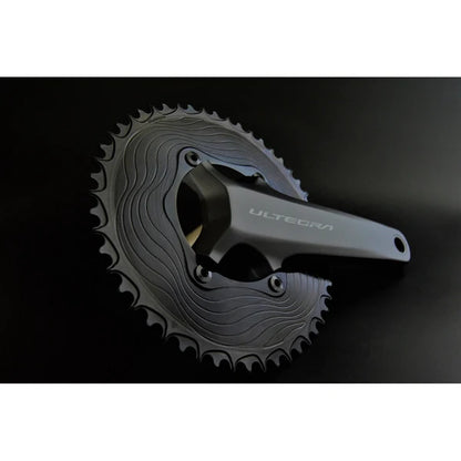Einfachkettenblatt 12-fach ALUGEAR AERO 110 BCD für Shimano Schwarz