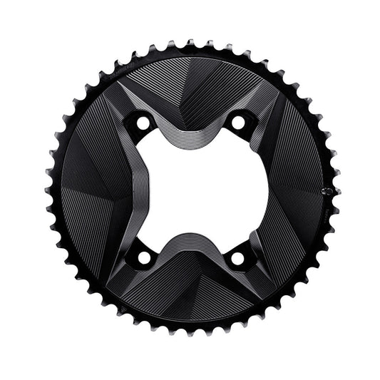 Äußeres Kettenblatt ALUGEAR AERO GRX, 12-fach, schwarz