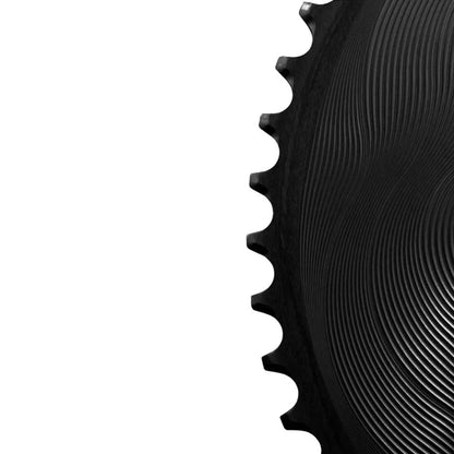 Außenkettenblatt 12-fach ALUGEAR AERO 110 BCD für Shimano Schwarz