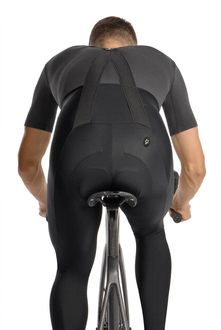 Lange Trägerhose ASSOS MILLE GT SPRING FALL S11 Schwarz
