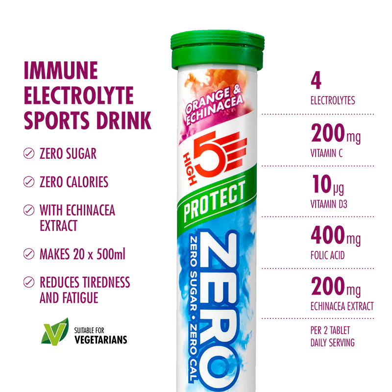 Pack 3x20 Pastillen HIGH5 ZERO VARIETY PACK Fruits Red Caffeine/Zitrone/Orange