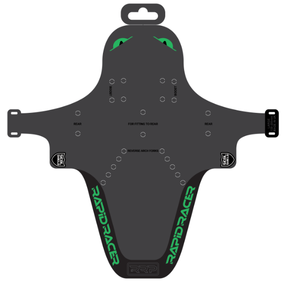 Schutzblech RRP EnduroGuard Standard (Gabel 80 bis 120mm) Schwarz/Leuchtgrün