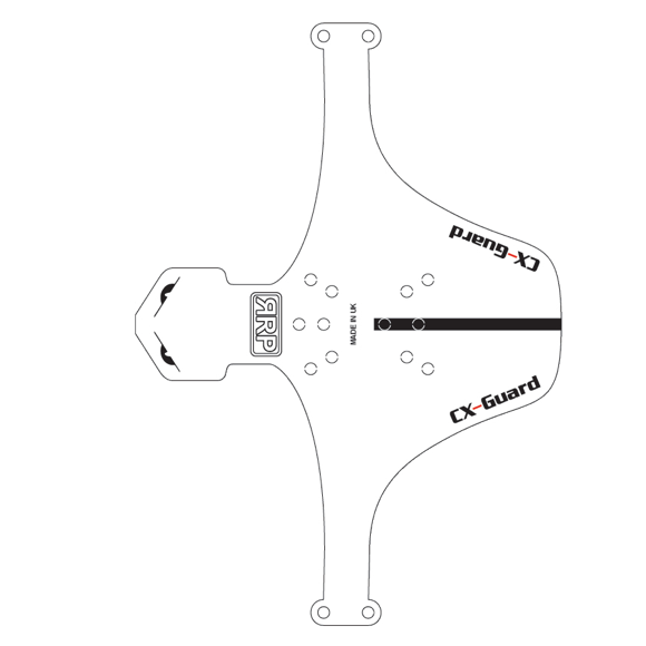 Schutzblech Vorne RRP CX GUARD Weiß